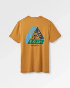 Activewear|T-Shirts & Tank Tops>Floris van Bommel Trail Active Recycled T-shirt Dusty Ochre