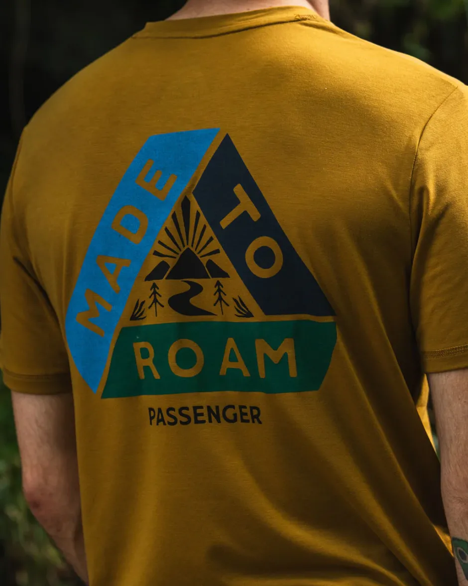 Activewear|T-Shirts & Tank Tops>Floris van Bommel Trail Active Recycled T-shirt Dusty Ochre