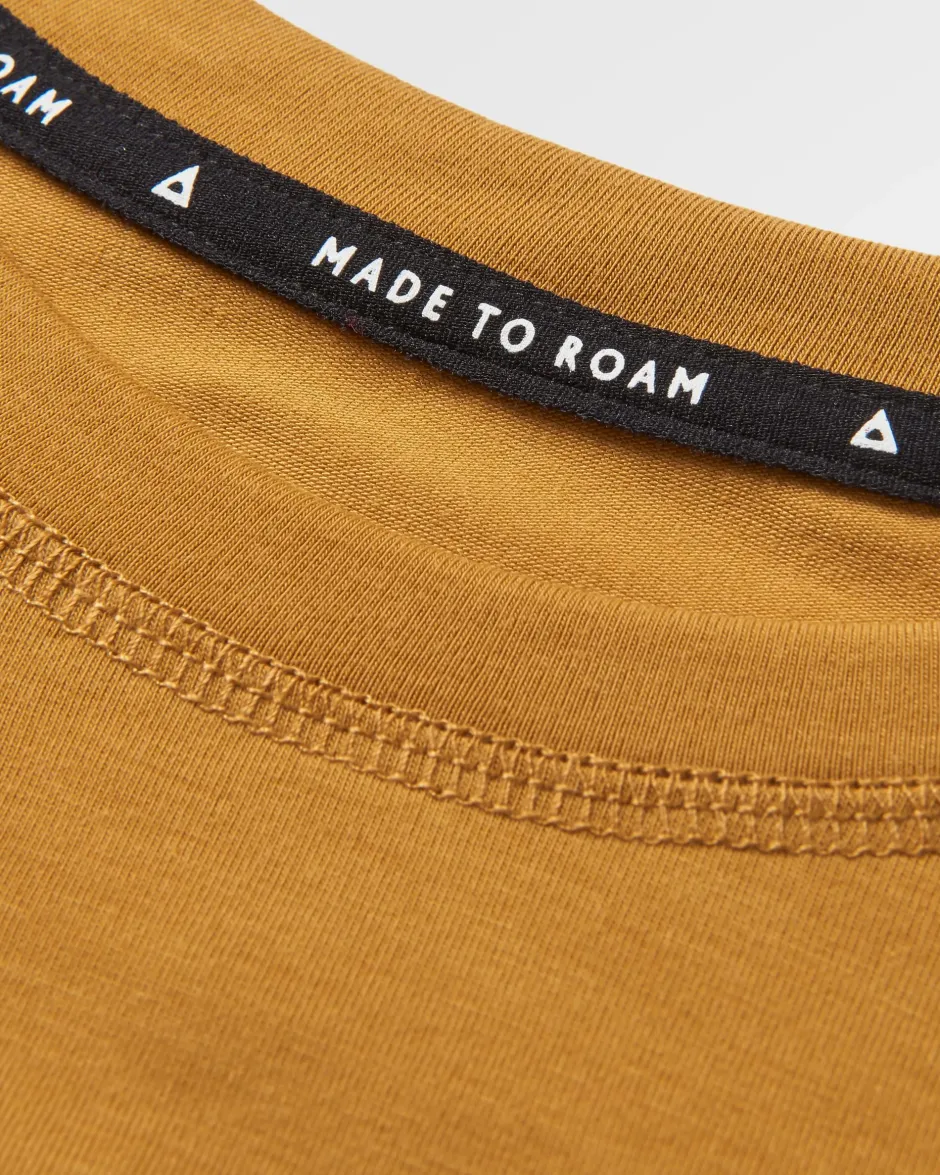 Activewear|T-Shirts & Tank Tops>Floris van Bommel Trail Active Recycled T-shirt Dusty Ochre