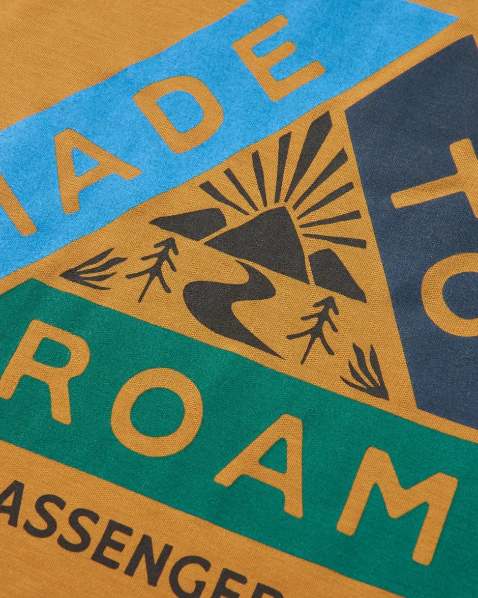 Activewear|T-Shirts & Tank Tops>Floris van Bommel Trail Active Recycled T-shirt Dusty Ochre