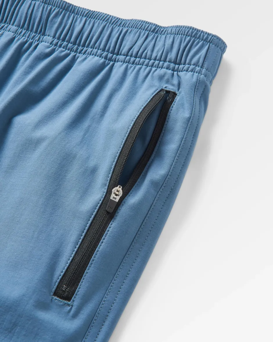 Shorts|Best Sellers>Floris van Bommel Traveller Organic Cotton All Purpose Short Stone Blue