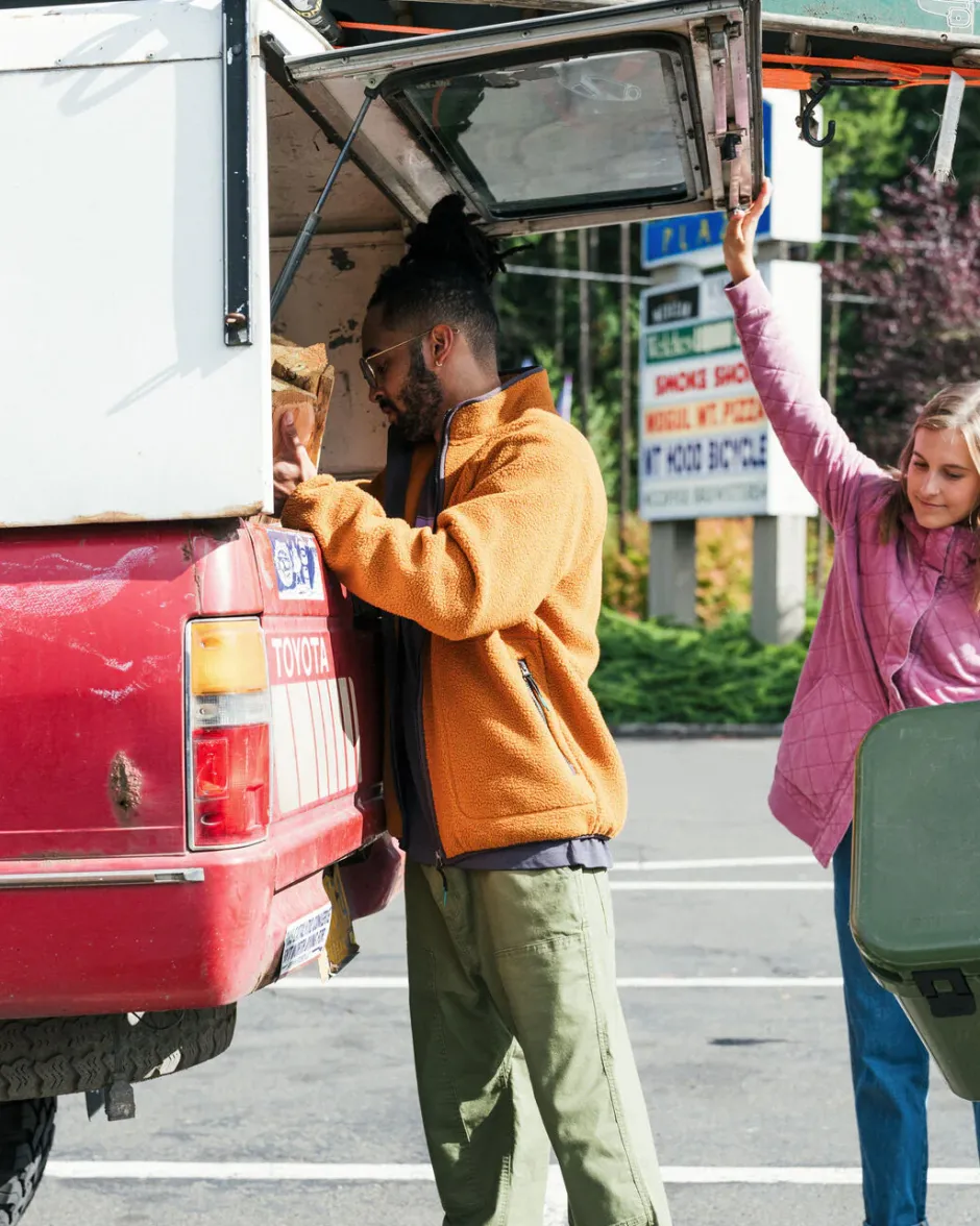 Fleece|Fleece>Passenger Tripper 2.0 Full Zip Recycled Sherpa Fleece Glazed Ginger