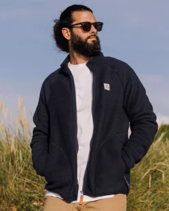Fleece|Fleece>Passenger Tripper Full Zip Sherpa Fleece Navy