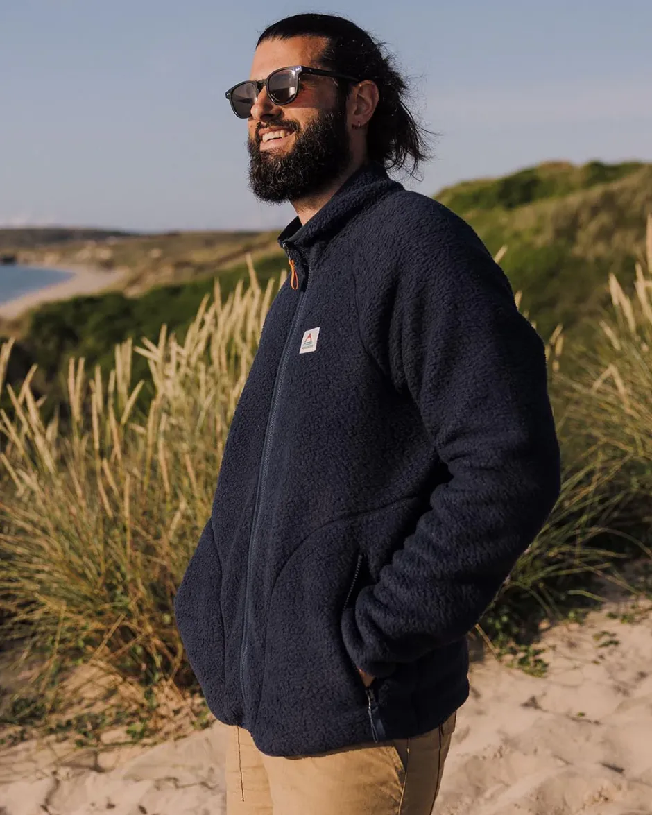 Fleece|Fleece>Passenger Tripper Full Zip Sherpa Fleece Navy