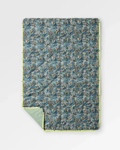 Blankets|Outdoor Living>Floris van Bommel Van Recycled Ripstop Blanket Abstract Seaweed Pistachio
