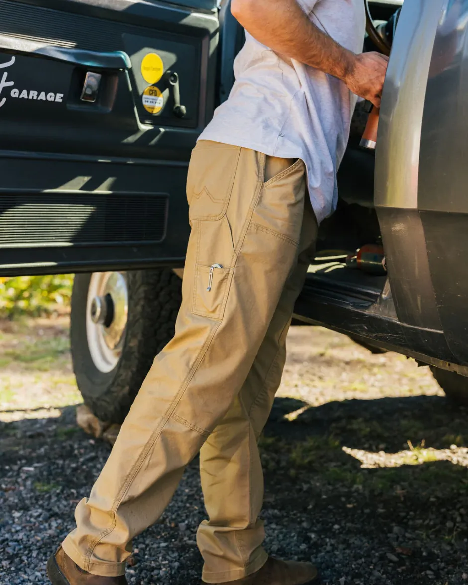 Pants|Men's Outlet>Floris van Bommel Vantage Organic Cotton Canvas Trouser Biscuit