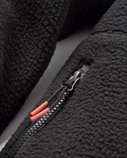 Fleece|Fleece>Floris van Bommel Ventura 1/2 Zip Recycled Sherpa Fleece Black