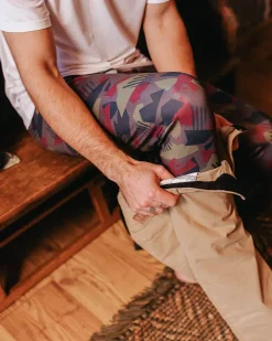 Pants|Activewear>Floris van Bommel Venture Recycled Base Layer Legging Charcoal Camo Pattern