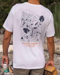 T-Shirts & Tank Tops>Passenger Views Brews T-Shirt X Brewgooder White
