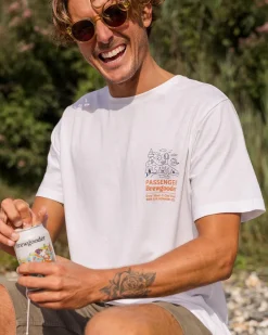 T-Shirts & Tank Tops>Passenger Views  Brews T-Shirt X Brewgooder White