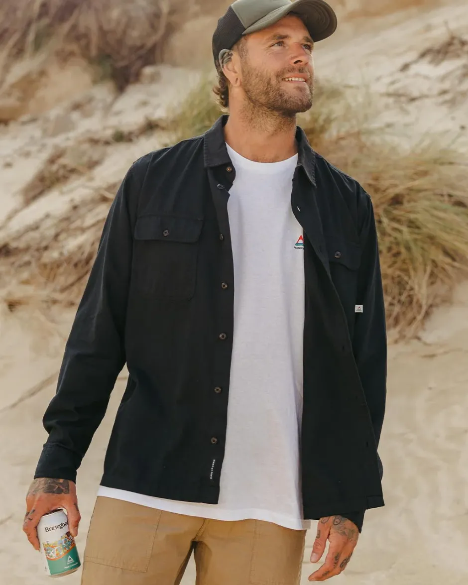 Shirts|Men's Outlet>Passenger Vision Organic Cotton Shirt Black