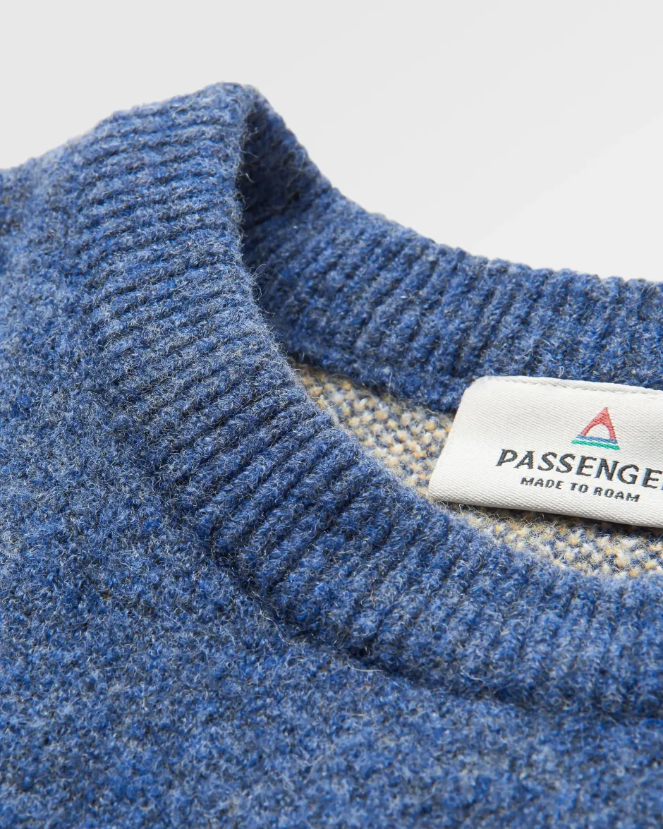 Knitwear|Winter Road Trip Essentials>Passenger Vista Recycled Oversized Knitted Jumper Dark Denim