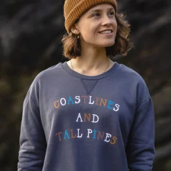 Hoodies & Sweatshirts|Women's Outlet>Passenger Voyage Recycled Sweatshirt Faded Black