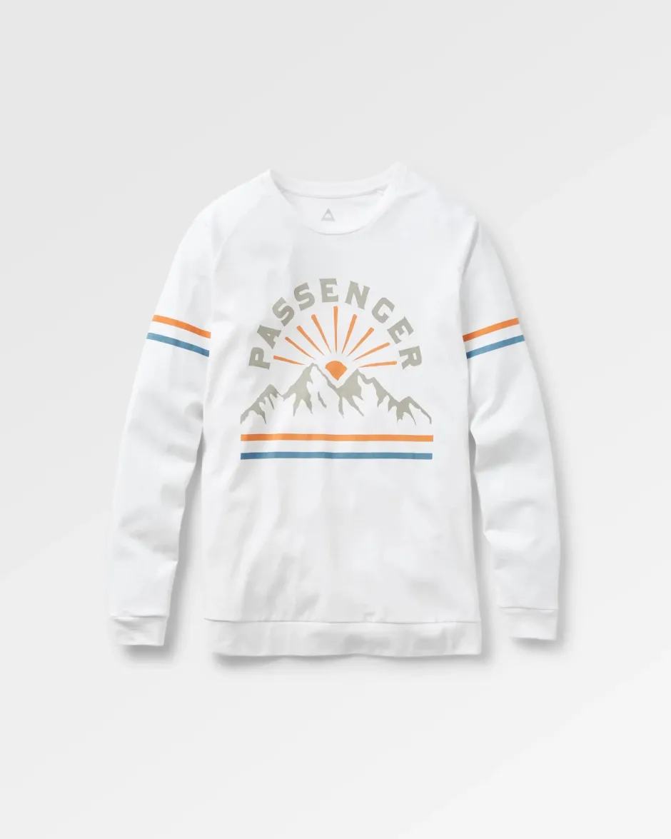 Tops & T-Shirts>Passenger Wander LS T-Shirt White
