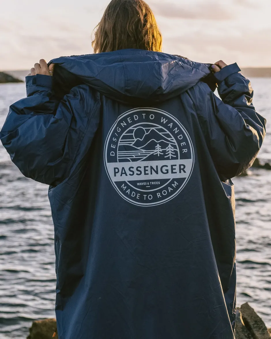 Changing Robes & Ponchos|Changing Robes & Surf Ponchos>Floris van Bommel Waves Recycled Sherpa Lined Changing Robe Rich Navy
