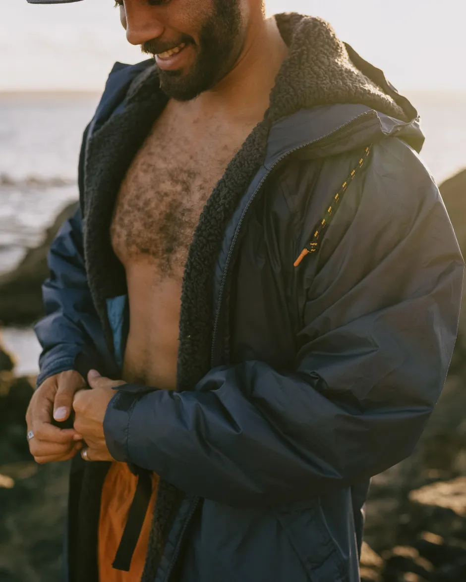 Changing Robes & Ponchos|Changing Robes & Surf Ponchos>Floris van Bommel Waves Recycled Sherpa Lined Changing Robe Rich Navy