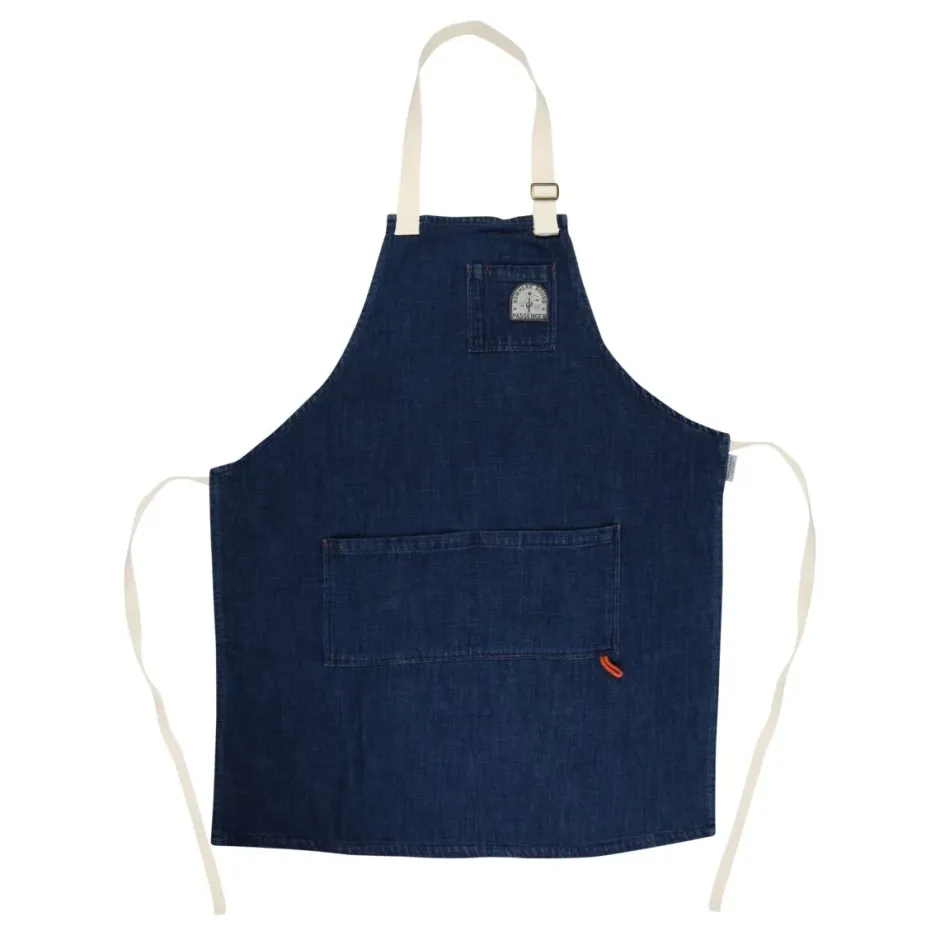 Outdoor Living|Outdoor Living>Floris van Bommel Yard Organic Cotton Denim Apron Dark Denim