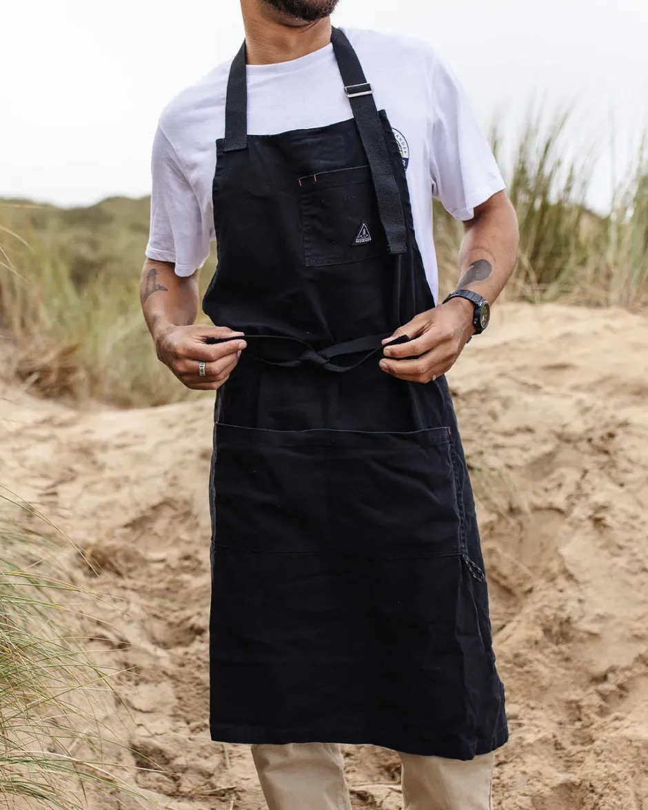 Best Sellers|Outdoor Kitchenware>Passenger Yard Organic Cotton Denim Apron Black