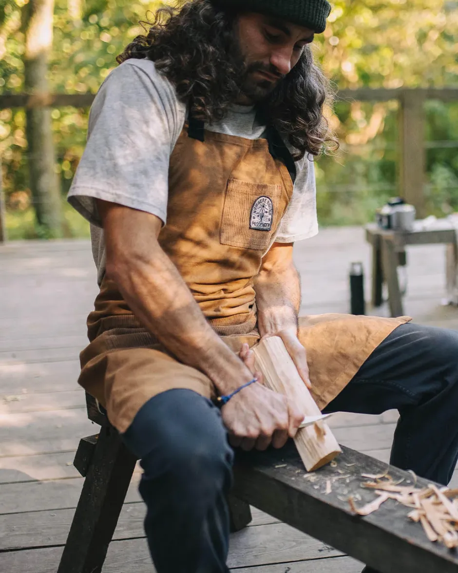 Best Sellers|Outdoor Kitchenware>Floris van Bommel Yard Organic Cotton Denim Apron Coconut