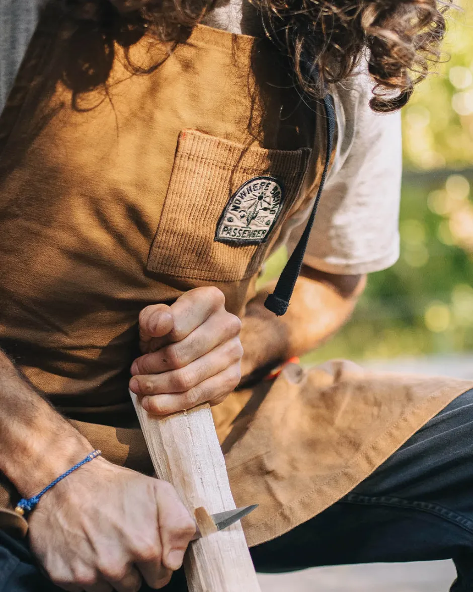 Best Sellers|Outdoor Kitchenware>Passenger Yard Organic Cotton Denim Apron Coconut