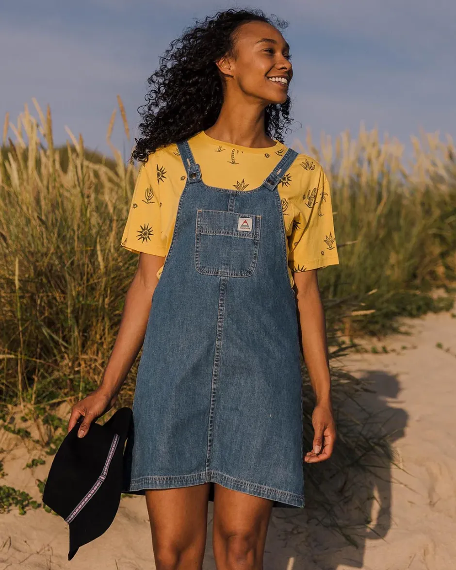 Tops & T-Shirts|Women's Outlet>Passenger Yerba Recycled Cotton T-Shirt Ochre Yellow