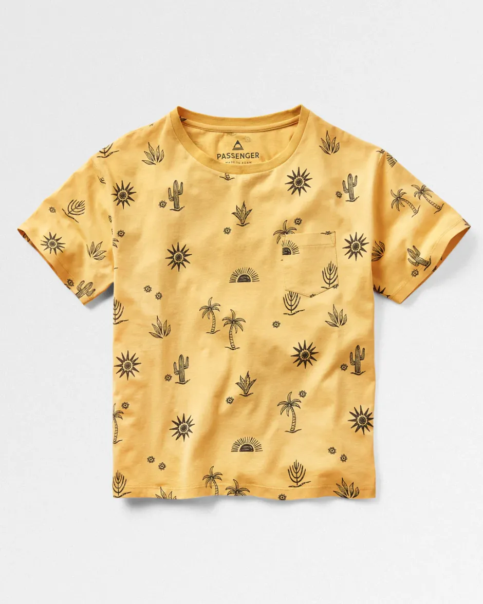Tops & T-Shirts|Women's Outlet>Passenger Yerba Recycled Cotton T-Shirt Ochre Yellow