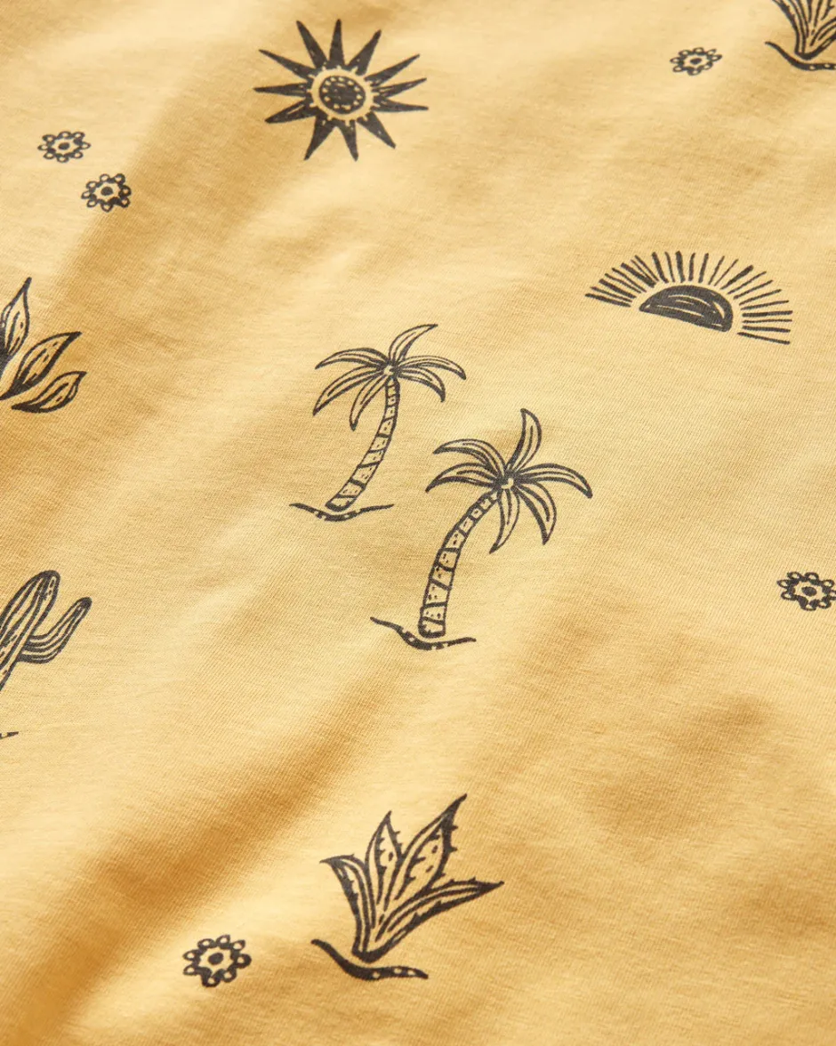 Tops & T-Shirts|Women's Outlet>Passenger Yerba Recycled Cotton T-Shirt Ochre Yellow