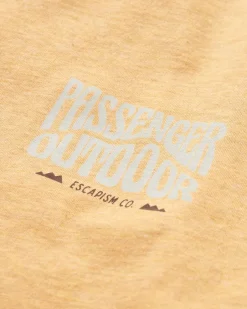 T-Shirts & Tank Tops|Best Sellers>Passenger Yuca Organic Cotton T-Shirt Dusty Ochre Marl